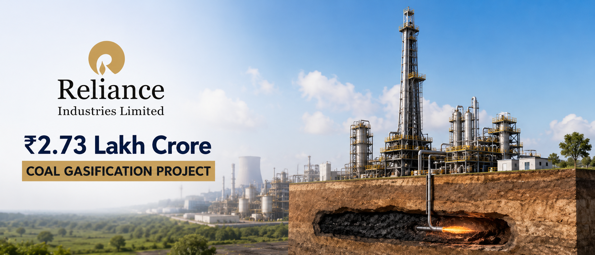 Reliance Proposes ₹2.73 Lakh Crore Underground Coal Gasification Project in Andhra Pradesh