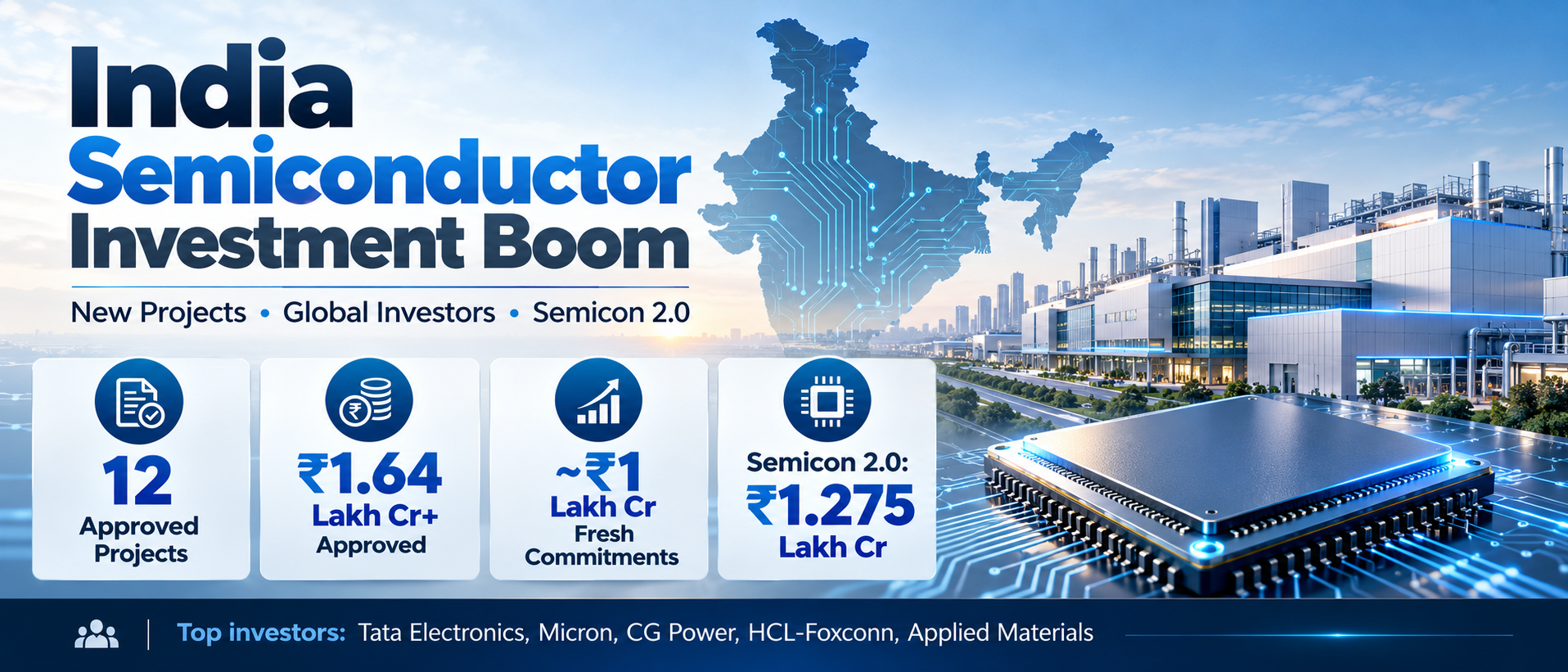 India’s Semiconductor Investment Boom: New Projects, Global Investors and the Next Manufacturing Opportunity